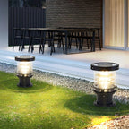 Outdoor Post Light Die-Cast Aluminum IP65 Solar & Hardwired