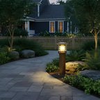 Outdoor Post Light Die-Cast Aluminum IP65 Solar & Hardwired