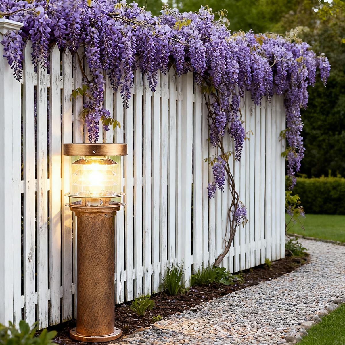 Outdoor Post Light Die-Cast Aluminum IP65 Solar & Hardwired