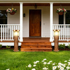 Outdoor Post Light Die-Cast Aluminum IP65 Solar & Hardwired