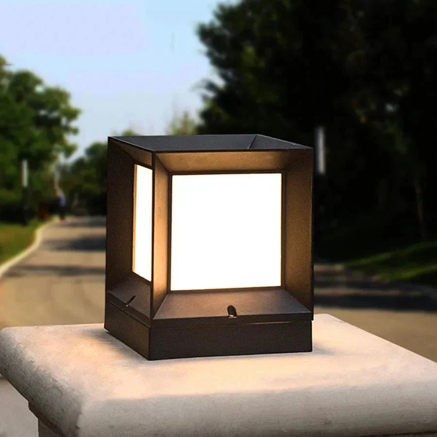 Outdoor Post Light Weather-Resistant 12W LED Warm & White
