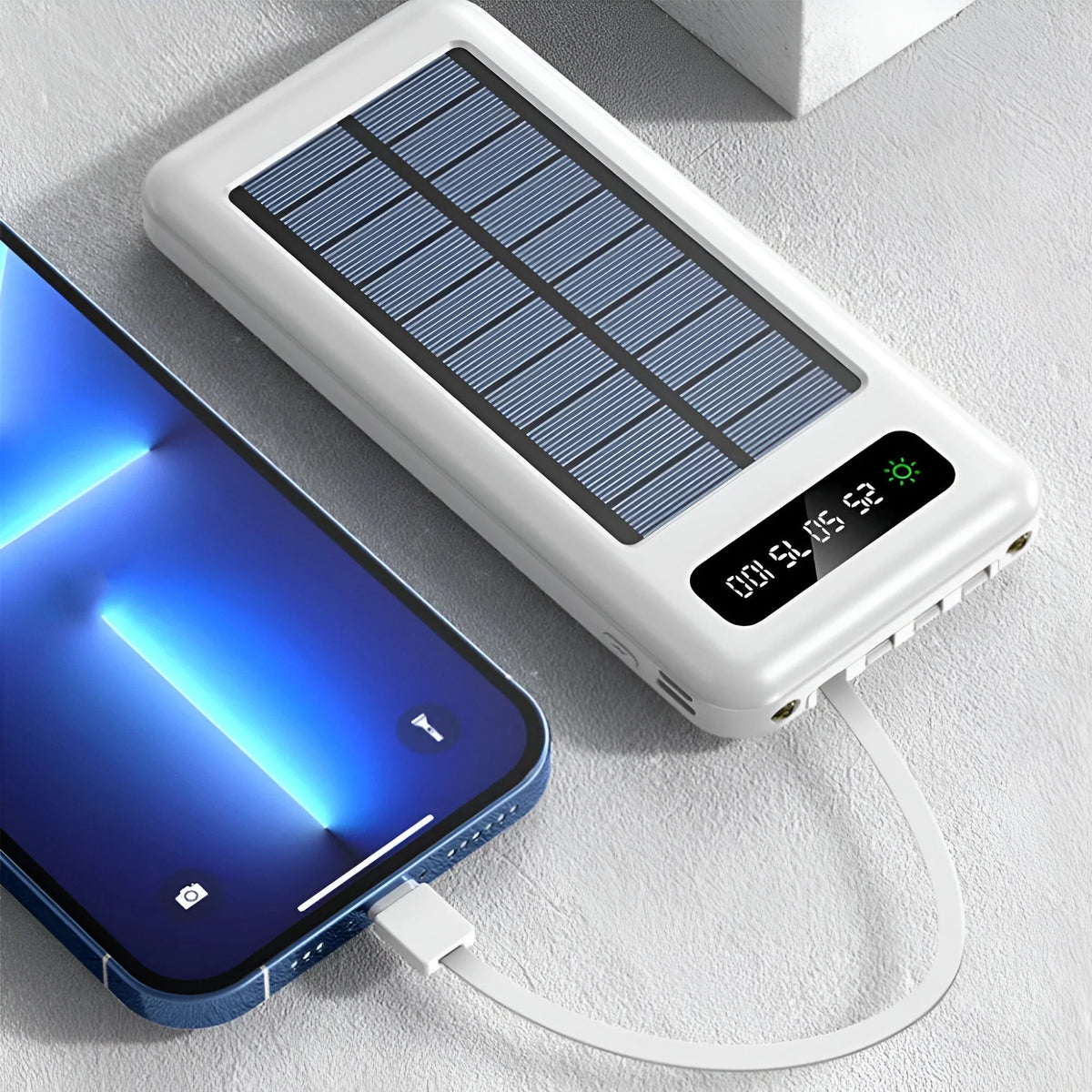 Outdoor Power Bank 20000mAh Solar Dual USB