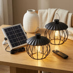 Outdoor Pumpkin Lanterns Solar-Powered Remote & Dimmable