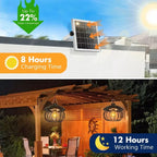 Outdoor Pumpkin Lanterns Solar-Powered Remote & Dimmable