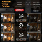 Outdoor Pumpkin Lanterns Solar-Powered Remote & Dimmable