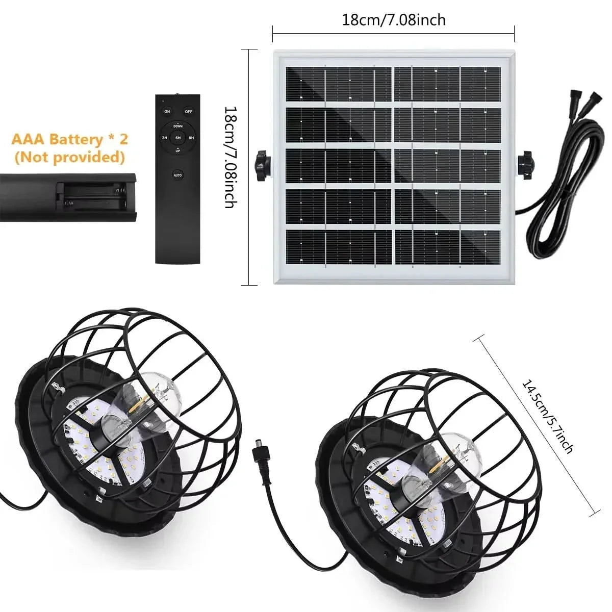 Outdoor Pumpkin Lanterns Solar-Powered Remote & Dimmable
