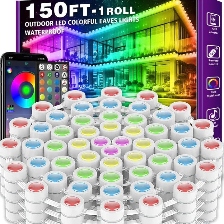Outdoor RGB LED Strip Lights App-Controlled IP67
