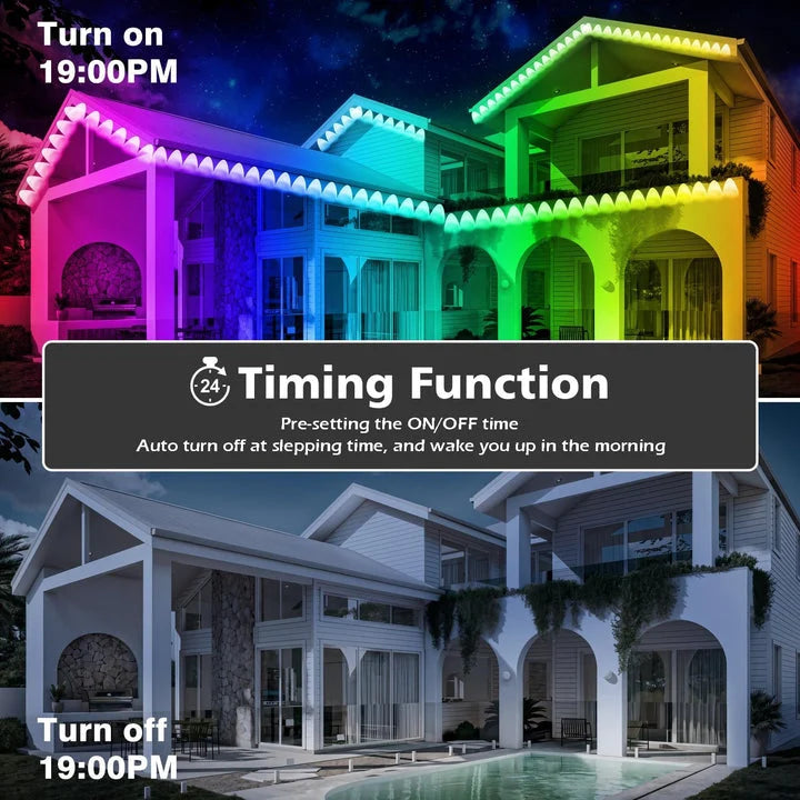 Outdoor RGB LED Strip Lights App-Controlled IP67