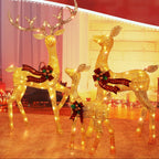 Outdoor Reindeer Set of 3 Warm White LED