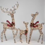Outdoor Reindeer Set of 3 Warm White LED