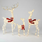 Outdoor Reindeer Set of 3 Warm White LED
