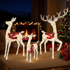 Outdoor Reindeer Set of 3 Warm White LED