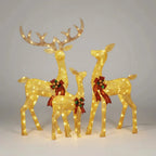 Outdoor Reindeer Set of 3 Warm White LED