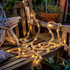 Outdoor Rope Lights Hemp Solar Dusk Sensor