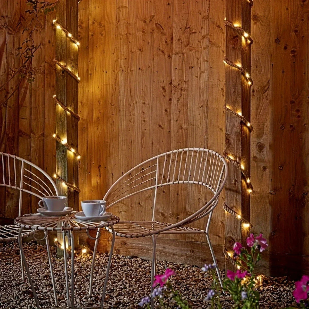 Outdoor Rope Lights Hemp Solar Dusk Sensor