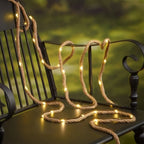 Outdoor Rope Lights Hemp Solar Dusk Sensor