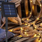 Outdoor Rope Lights Hemp Solar Dusk Sensor