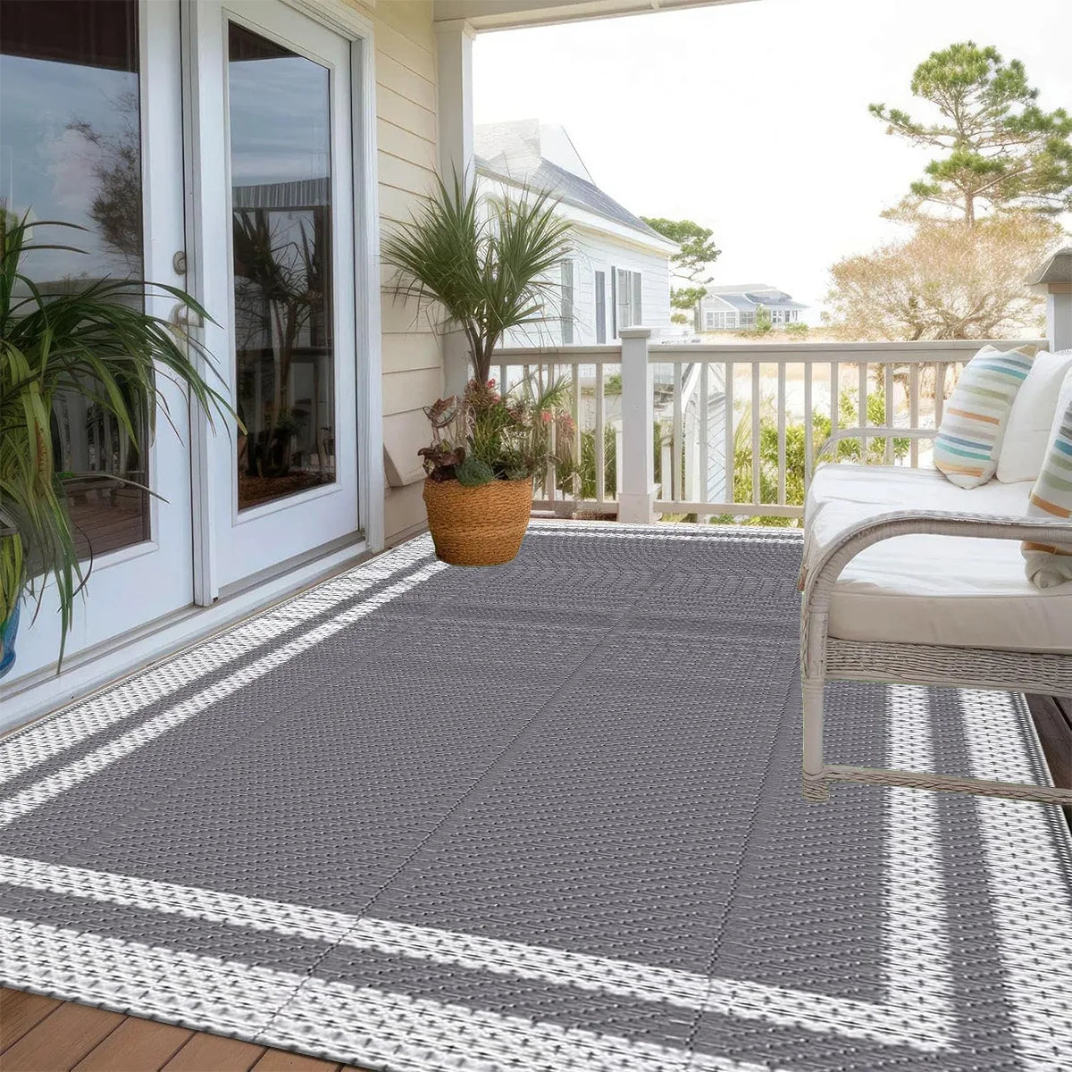 Outdoor Rug Foldable Waterproof & Mold-Resistant