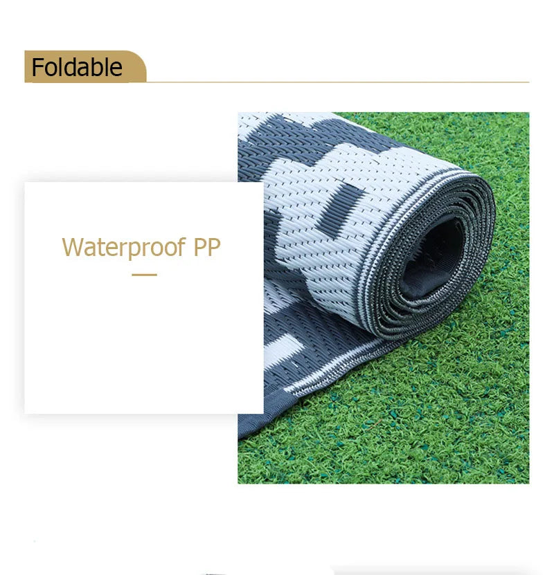 Outdoor Rug Foldable Waterproof & Mold-Resistant
