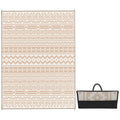 Outdoor Rug Reversible Boho UV-Resistant Foldable With Carry Bag