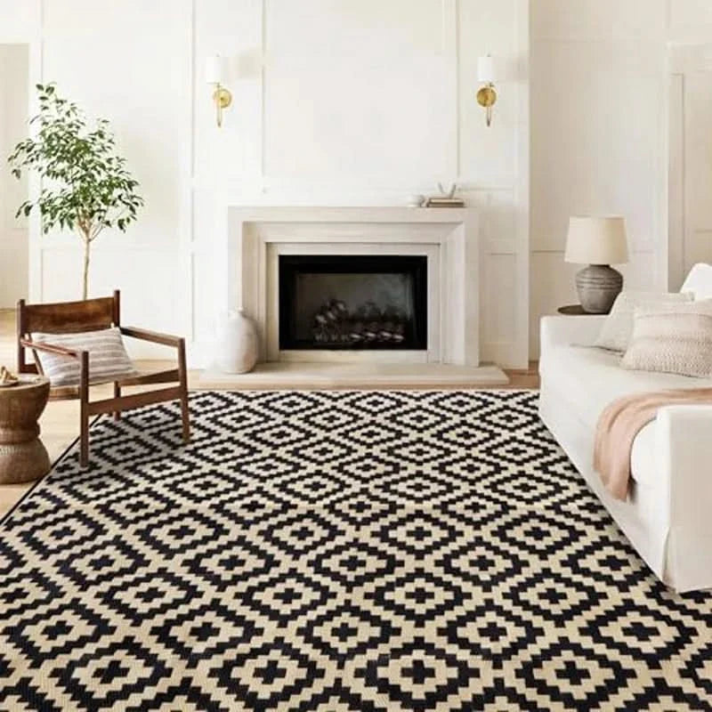 Outdoor Rug Reversible Geometric Waterproof & UV-Protected