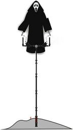 Outdoor Scarecrow Ghost Mask & Hood Adjustable Pole