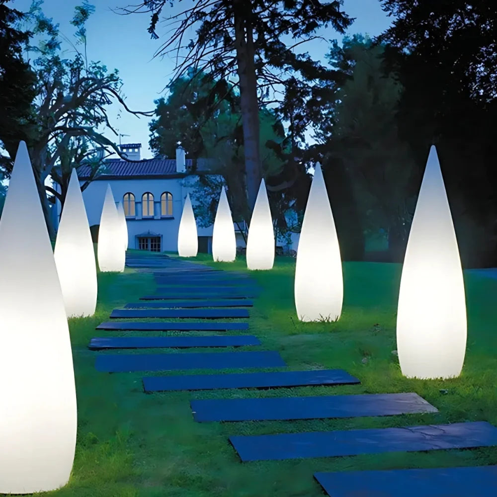 Outdoor Sculptural Light Dimmable RGB Solar & USB Rechargeable