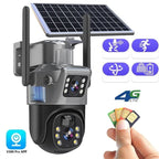 Outdoor Security Camera 4K 10x Zoom Solar Powered
