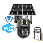 Outdoor Security Camera 4K 10x Zoom Solar Powered
