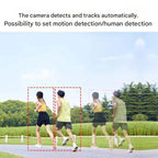 Outdoor Security Camera 4K Pan-Tilt Solar-Powered