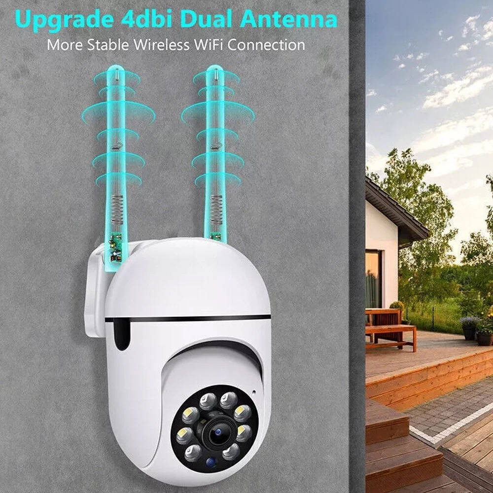 Outdoor Security Camera Motorized Pan-Tilt Auto-Tracking 5MP Night Vision