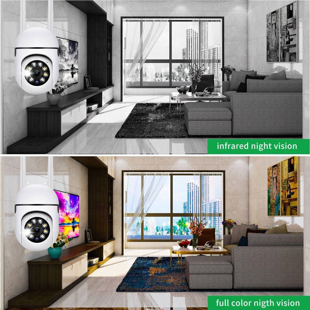 Outdoor Security Camera Motorized Pan-Tilt Auto-Tracking 5MP Night Vision