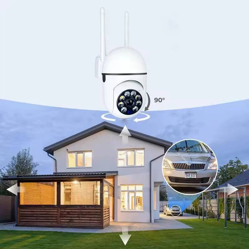Outdoor Security Camera Motorized Pan-Tilt Auto-Tracking 5MP Night Vision