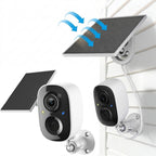 Outdoor Security Camera Solar-Powered 2K HD PIR Motion & Siren