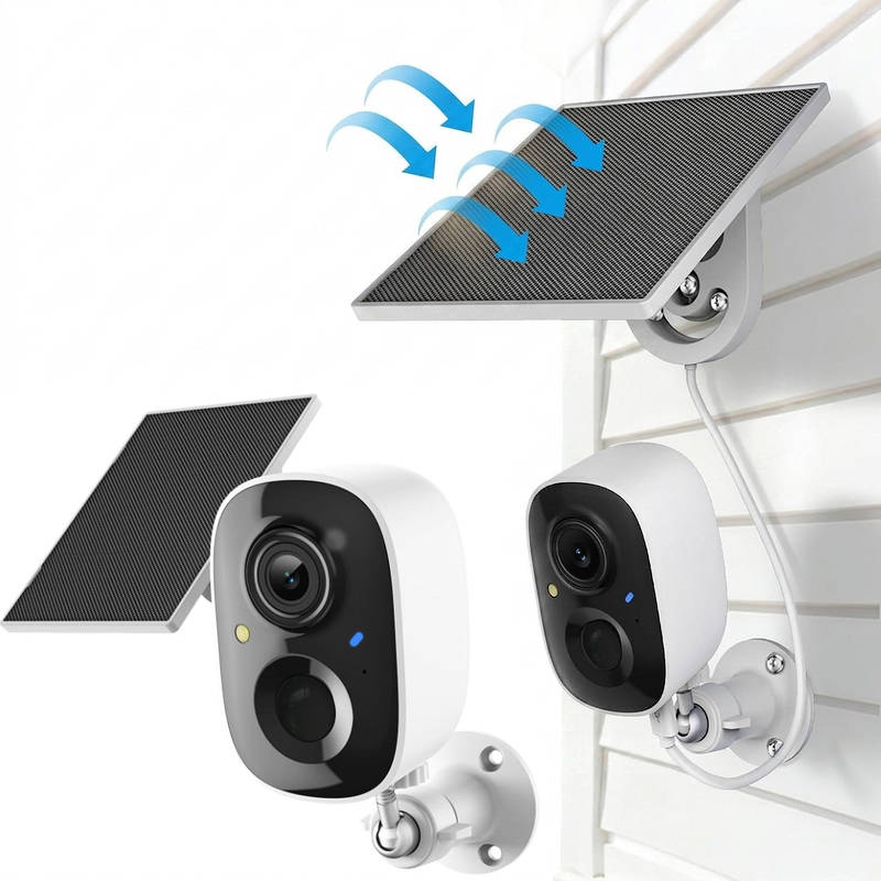 Outdoor Security Camera Solar-Powered 2K HD PIR Motion & Siren