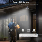 Outdoor Security Camera Solar-Powered 2K HD PIR Motion & Siren