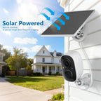 Outdoor Security Camera Solar-Powered 2K HD PIR Motion & Siren