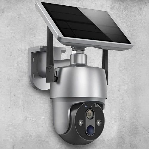 Outdoor Security Camera Solar-Powered 360-Degree Weather-Resistant
