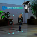 Outdoor Security Camera Solar-Powered 360-Degree Weather-Resistant