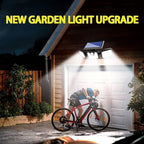 Outdoor Security Light Three-Head Motion Sensor Solar-Powered