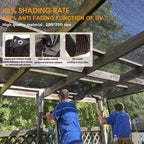 Outdoor Shade Cloth Sun-Filtering Mesh & Reinforced Eyelets