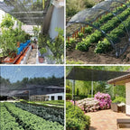 Outdoor Shade Cloth Sun-Filtering Mesh & Reinforced Eyelets