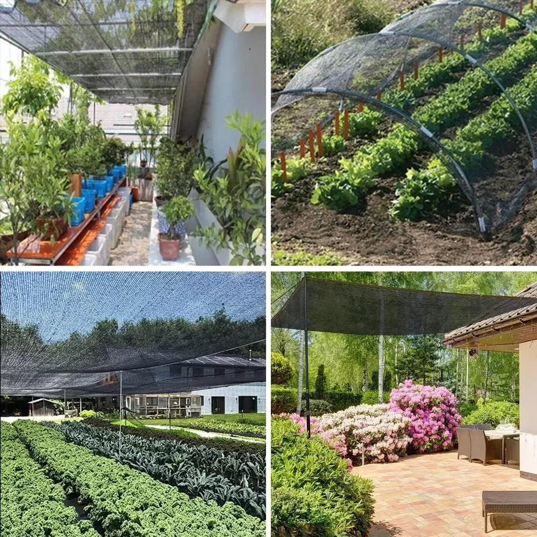Outdoor Shade Cloth Sun-Filtering Mesh & Reinforced Eyelets
