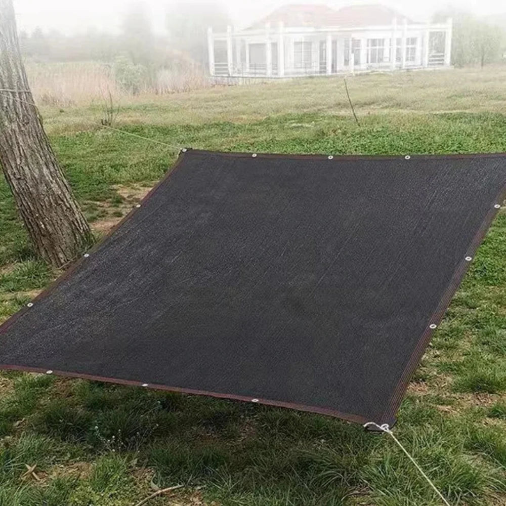 Outdoor Shade Sail Breathable Mesh & Reinforced Grommets