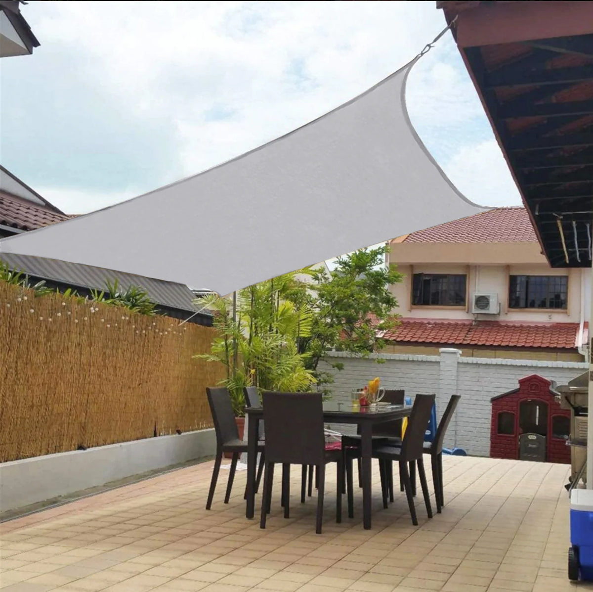 Outdoor Shade Sail UV-Blocking & Waterproof Rustproof Kit