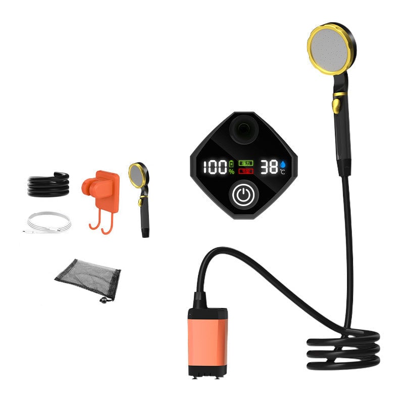 Outdoor Shower Pump Rechargeable LED Display