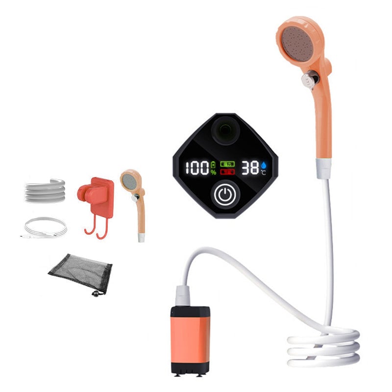 Outdoor Shower Pump Rechargeable LED Display