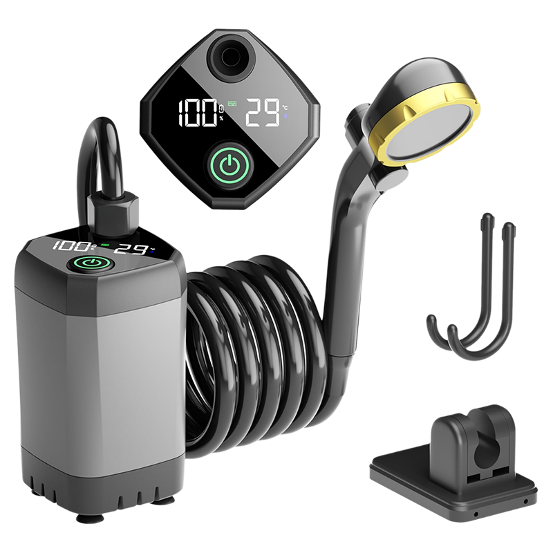 Outdoor Shower Pump Rechargeable LED Display