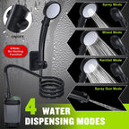 Outdoor Shower Pump Rechargeable LED Display
