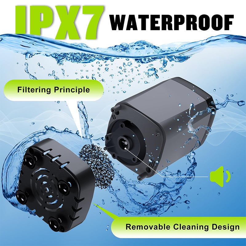 Outdoor Shower Pump Rechargeable LED Display